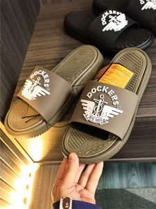 Mens Summer Slip-On Slippers Casual Beach Home Sports Thong Slippers Trendy Flat Heel EVA Material Shock Absorption