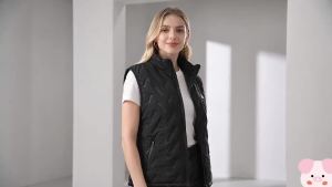 Áo Giữ Nhiệt Điện 9 Vùng Điều Khiển Kép Dành Cho Nam Và Nữ Chất Liệu Polyester Mùa Thu Đông Không Kèm Sạc Dự Phòng