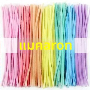 ไหมพรมทำความสะอาดท่อหลากสี 100-1500 ชิ้น สำหรับงานประดิษฐ์ งานฝีมือ ตกแต่ง สำหรับเด็ก