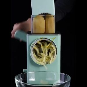 KNK Multifunctional Vegetable Slicer Cutter Graters Shredders Roller (green)