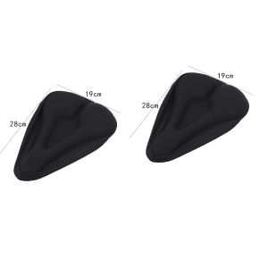 Bicycle Saddle 3D Bike Seat Cover Padded Wide Gel Soft Pad Exercise Bike Seat Cushion Wide Foam Mountain Bicycle Seat Cushion
