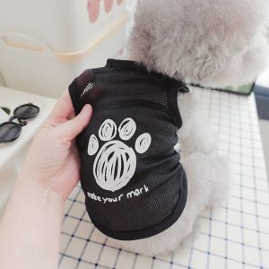 Pet Summer Vest Thin Breathable Stylish Dog And Cat Clothes Spring Autumn Wear for Small Breeds like Schnauzer Bichon And Teddy