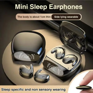 MD528 Mini Wireless Sleep Earphone HiFi Intelligent Noise Reduction LED Digital Display Bluetooth 5.1 Stereo Gaming Music Earbud