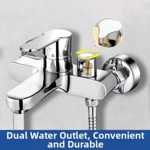 Full Copper Shower Set Bath Faucet Mixing Valve