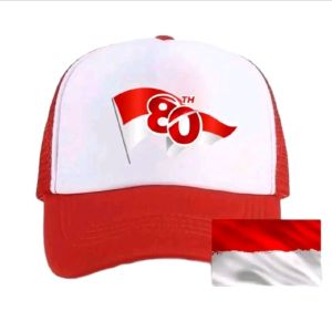 {PROMO}Topi Jaring Baseball Spesial 80 Tahun Dirgahayu Indonesia Edisi 17 Agustus Hut Ri Panitia Lomba Agustusan Paskibraka Dewasa Casual Terlaris New Model Import Berkualitas Premium/COD