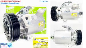 คอมเพรสเซอร์ มิตซูบิชิ มิราจ แอททราจ COM0032 HFC-134A VRC-08 Valeo แท้ Mitsubishi Mirage Attrage Compressor 7813A385 Z0015551A คอมแอร์รถยนต์ คอมแอร์ คอมเพลสเซอร์ Ocean Cool
