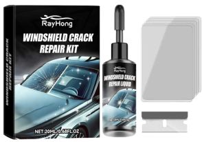 Rayhong กระจกบังลมสำหรับซ่อมกระจกรถยนต์รถยนต์30มล. ชุดซ่อมแซมกระจกบังลมรถยนต์ประสิทธิภาพสูงกระจกรถยนต์ซ่อมของเหลวในรถยนต์แบบนาโน Liquld DIY กระจกแตกเครื่องมือซ่อมแซมบ่มบานหน้าต่างรถยนต์ชุดซ่อมที่ปัดน้ำฝนกระจกเหลวซ่อมแซมรอยขีดข่วน