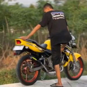 Silincer Knalpot Ninja 150 R RR SS Original Winspeed Performance Logo Stiker Emboss Suara Garing