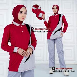 Setelan trening olahraga senam pria wanita terbaru