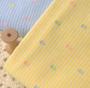 Cut Flower Small Lattice Terylene Cotton Fabric Summer and Autumn Sewing Shirt Dress Bags Fabric TJ22594
