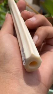 Pipa Gading Asli Segitiga 15cm Warna Natural untuk Souvenir & Hadiah