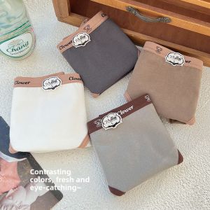 Girls Cotton Underwear Antibacterial Pure Cotton Middle And High School Students Triangle Shorts mid Waist Children Pants