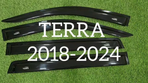 คิ้วกันสาดประตู กันสาด คิ้วประตู คิ้ว ดำทึบ นิสสัน เทอร่า Nissan Terra 2018 2019 2020 2021 2022 2023 ใส่ร่วมกันได้ทุกปี  A
