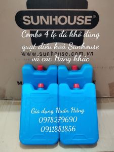 COMBO 4 LỌ ĐÁ KHÔ DẠNG GEL CÓ BỘT KHÔ DÙNG CHO QUẠT ĐIỀU HOÀ SUNHOUSE VÀ CÁC HÃNG