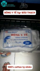 Bông Y Tế Bảo Thạch 5gr - Chất Liệu Cotton 100% Cao Cấp An Toàn Thân Thiện Môi Trường