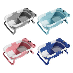 【New Arrival】 Stylish Wash Bucket with Temperature Monitoring Non-Slip Surface and Foldable Design for Modern Homes
