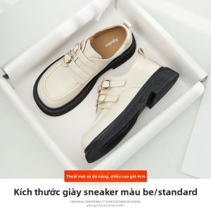 Agsdon | Dép Lười Đế Dày Mới Thu Màu Đen