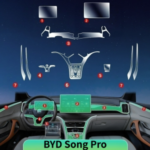 For  23-24 BYD Song Pro Interior Film DMi Center Console Wrap Screen Protector Honor Edition Modification Decoration
