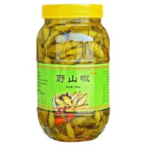 Guangxi Wild Mountain Pepper Pickled Beef Bamboo Shoots Instant Marinated Vegetables Fermented Hot Sauce Yulin City Origin