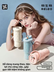 Relea | Cốc Giữ Nhiệt Dung Lượng Lớn Với Ống Hút