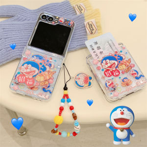 Folding Cover Cat Phone Case Zflip7FE Zflip6/5 Protective Cover Bag Hinge Zflip4/3 Anti-fall Shell Cute Female Style Flip Cover