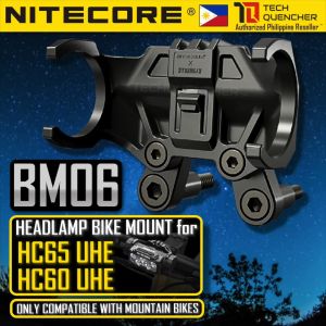 Nitecore BM06 Bike Mount for Headlamp - HC65 UHE - HC60 UHE - Mountain Bike -Sports Camera Interface