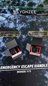 For Tesla Model 3/Y/YL Highland Juniper 2017-2026 Rear Door Emergencies Safety Pull Rope Emergency Handle Car Accessories