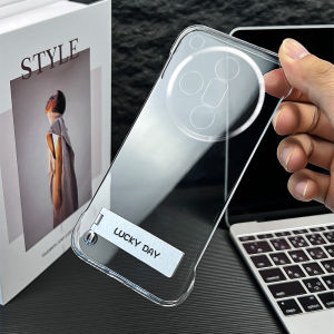 Oppo Findx7 Ultra Transparent Protective Case Ultra-Thin Stand No-Border Anti-Fall Simple Business Style for Men And Women