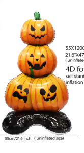 Halloween Balloons Pumpkin Ghost Balloon Halloween Decorations Spider Foil Balloons Halloween Party 万圣节装饰