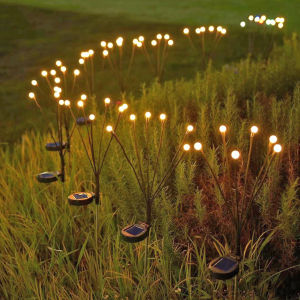 4pcs Solar Firefly Lights LED Hari Raya Lights Solar Outdoor Waterproof Lawn Lights ForHari Raya Decoration 2026
