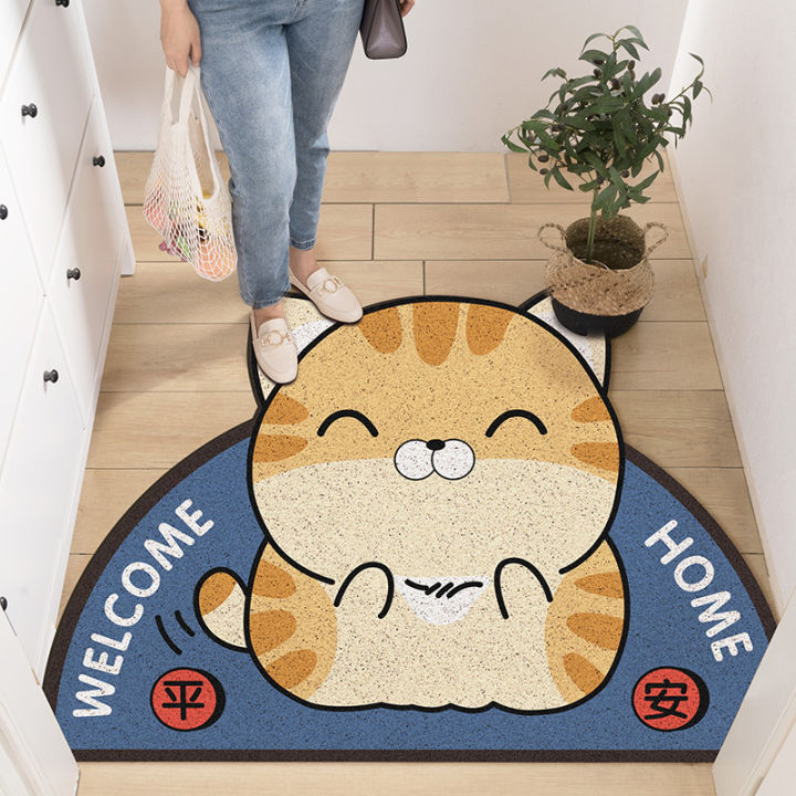 Thảm Cửa Nhà Hoạt Hình Dễ Thương Thảm Lông Cừu Hình Bán Nguyệt Thảm ...