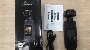 Camera Gimbal Bỏ Túi 4K Máy Quay Vlog Cầm Tay Di Động Với Bộ Ổn Định 3 Trục Camera Hành Động Mini Du Lịch Ngoài Trời