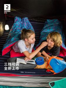 Decathlon Kids Sleeping Bag ผ้าขนหนูสำหรับเด็ก อบอุ่น หนา สำหรับนอนกลางแจ้ง นอนกลางแจ้ง นอนในร่ม นอนหลับพักผ่อน โรงแรม ป้องกันการเปียกชื้น