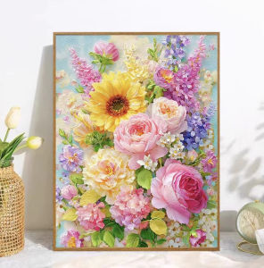 Jigsaw Puzzle 500/1000/1200/2000PCS Flowers Chinese Style Floral Artwork Stress Relief Puzzle Wall Art Decor Gift Frameless