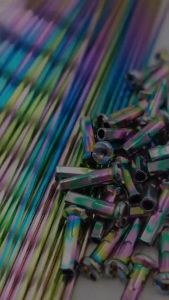 Rainbow Motorcycle Spokes: 10 x 161 & 10 x 184