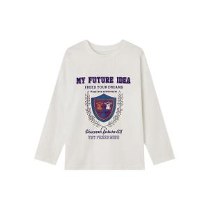 Pure Cotton Long Sleeve T-Shirt for Boys Spring Autumn Season Shield Print Childrens Top New 2025 Boys Autumn Wear