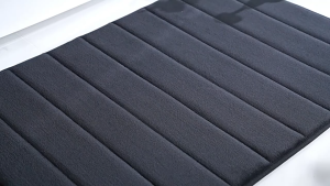 [SG In Stock]Memory Sponge Stripe Bathroom Non slip Water Absorbent Machine Washable Floor Mat  40*60cm