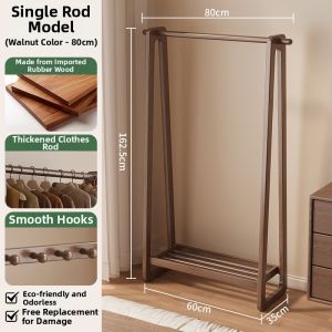 YONGJUE | Solid Wood Floor-standing Hat and Clothes Rack