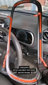 Carleaps perodua myvi lagi best 2011-2013 carbon fiber meter cover frame accessories myvi se advanced accessori