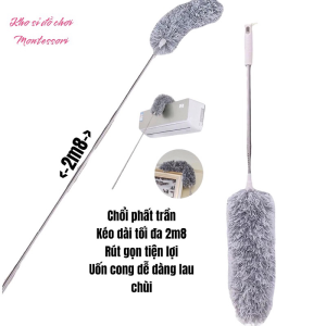 Chổi Quét Trần Nhà Có Điều Chỉnh Độ Dài Tới 28m Cây Phất Trần Quét Mạng Nhện Lau Bụi Bẩn