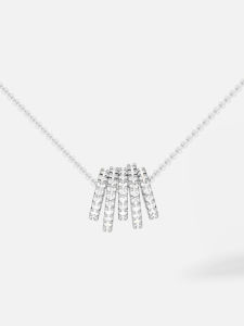 White Multilayer Thin Waist Chain Necklace