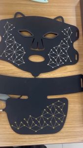 Mặt Nạ Ánh Sáng Sinh Học Hồng Ngoại Silicon Làm Đẹp Da Mặt Và Cổ Làm Trắng Da Nâng Cơ Chống Lão Hóa Chăm Sóc Da Mụn