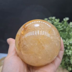 Golden Healer Quartz Crystal Sphere - Golden Healer Crystal - Healing Crystal Ball - 122153