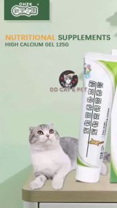 CHZK Pet High Calcium Gel 125g Cat Supplement Gel Nutritional Paste Vitamin Dog Healthcare Beauty Hair Kucing LELE CAT SUPPLIES