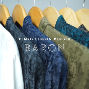 Katsae - KEMKO BARRON Baju Kemeja Koko Pria Dewasa Brown