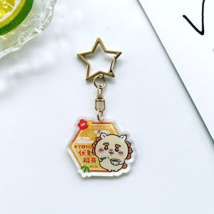 Bandai | Móc Khóa Acrylic Kawaii Ckw Inari Shrine Hình Cáo Dễ Thương Phụ Kiện Trang Trí Túi Mặt Dây Chuyền Nhân Vật Anime Kèm Dây Xích Sao Dành Cho Người Sưu Tầm