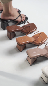 LEONY Haruna Sandal Heels Wanita | Sendal tinggi hak 5 cm jepit