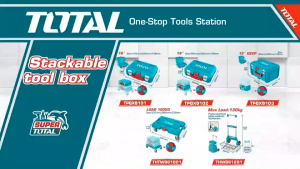 TOTAL กล่องเครื่องมือช่างใส่สว่าน เครื่องเจียร ขนาด 16"-19"และ ถาดวางกล่องเครื่องมือ รุ่น TPBXS101/TPBXS102/THTWB61001