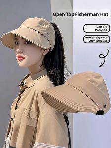 GUOQI | Face-Slimming Sun Hat Easy Mask Attachment Quick-Dry Top-Vent Fishing Hat