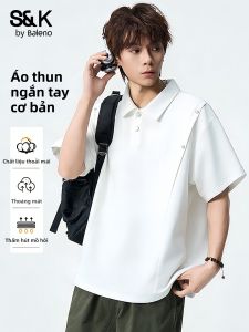 BALENO | Summer Cool Feeling Mens Polo Shirt Short Sleeve Loose Casual